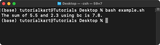 Bash Addition - Examples