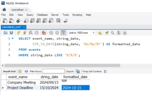 How to Convert Strings to Dates in MySQL
