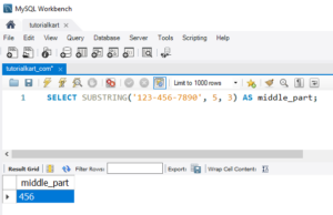 SQL SUBSTRING() String Function - Syntax, Examples [4]