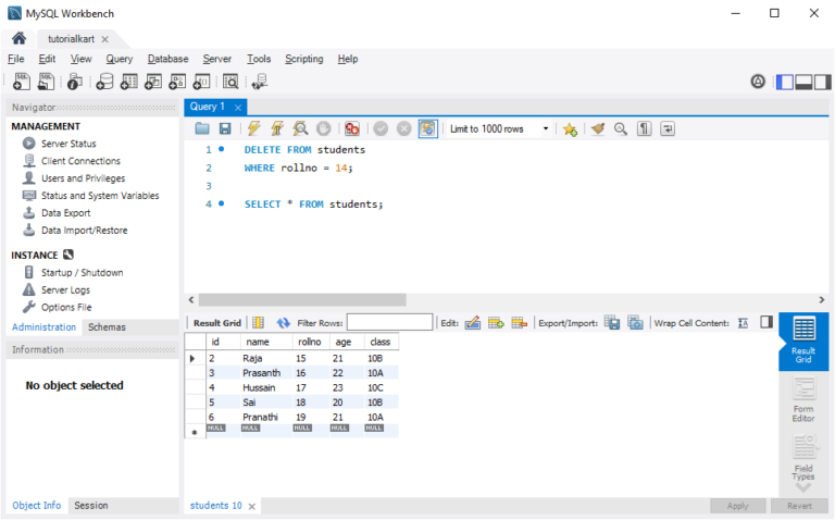 MySQL - Delete Rows in Table - Step by Step Examples