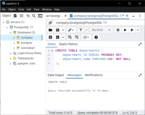 PostgreSQL - Create Table with Foreign Key - Examples