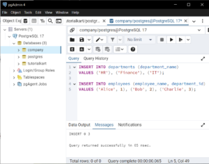 PostgreSQL - Create Table with Foreign Key - Examples