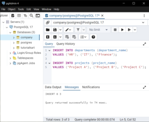 PostgreSQL - Create Table with Multiple Foreign Keys - Examples