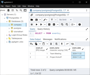 PostgreSQL - Create Table with Date Column - Examples