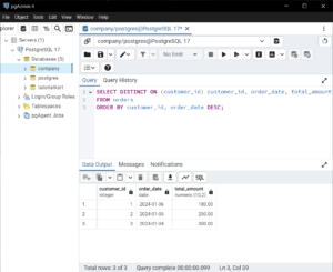 PostgreSQL - Select Distinct on One Column - Examples