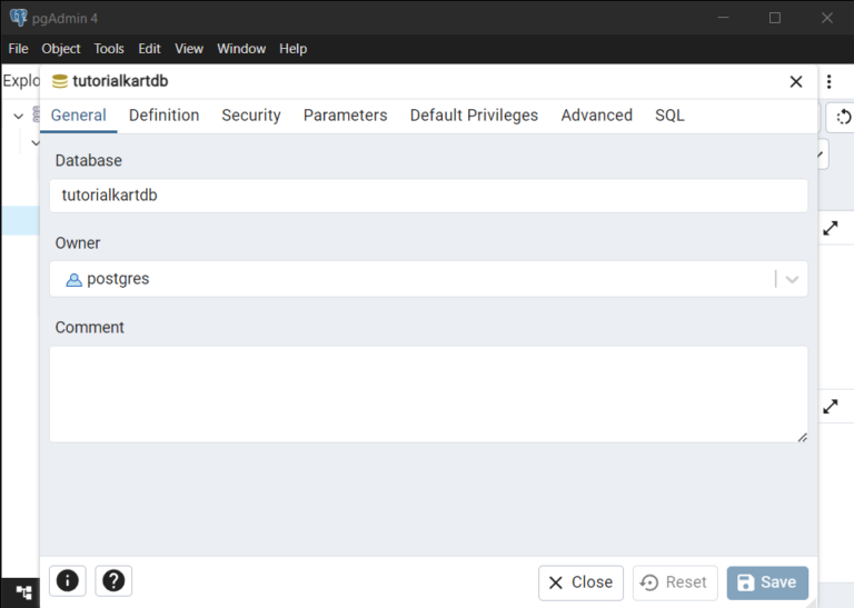 How to Rename a Database in pgAdmin 4