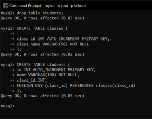 How to CREATE TABLE in MySQL Database