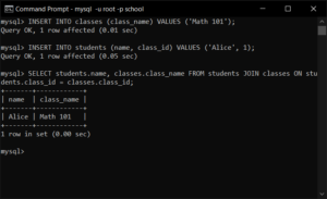 How to CREATE TABLE in MySQL Database