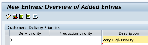 Defining Delivery Priorities to Customers