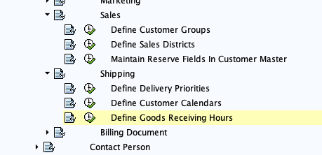 Define Goods receiving Hours