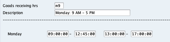 Monday: 9 AM - 5 PM