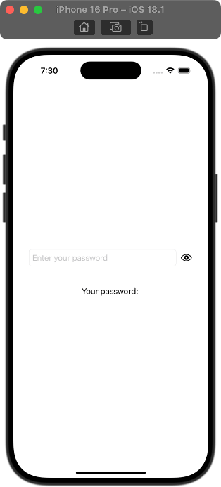 SwiftUI - SecureField Show/Hide Password