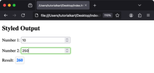 HTML output Tag
