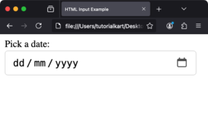 HTML Input Date