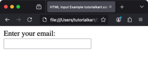 HTML Input Email