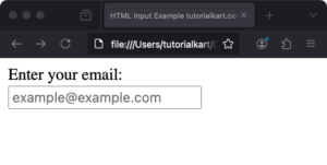 HTML Input Email