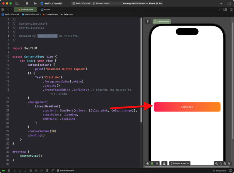 SwiftUI - Button Background Color - Examples [3]