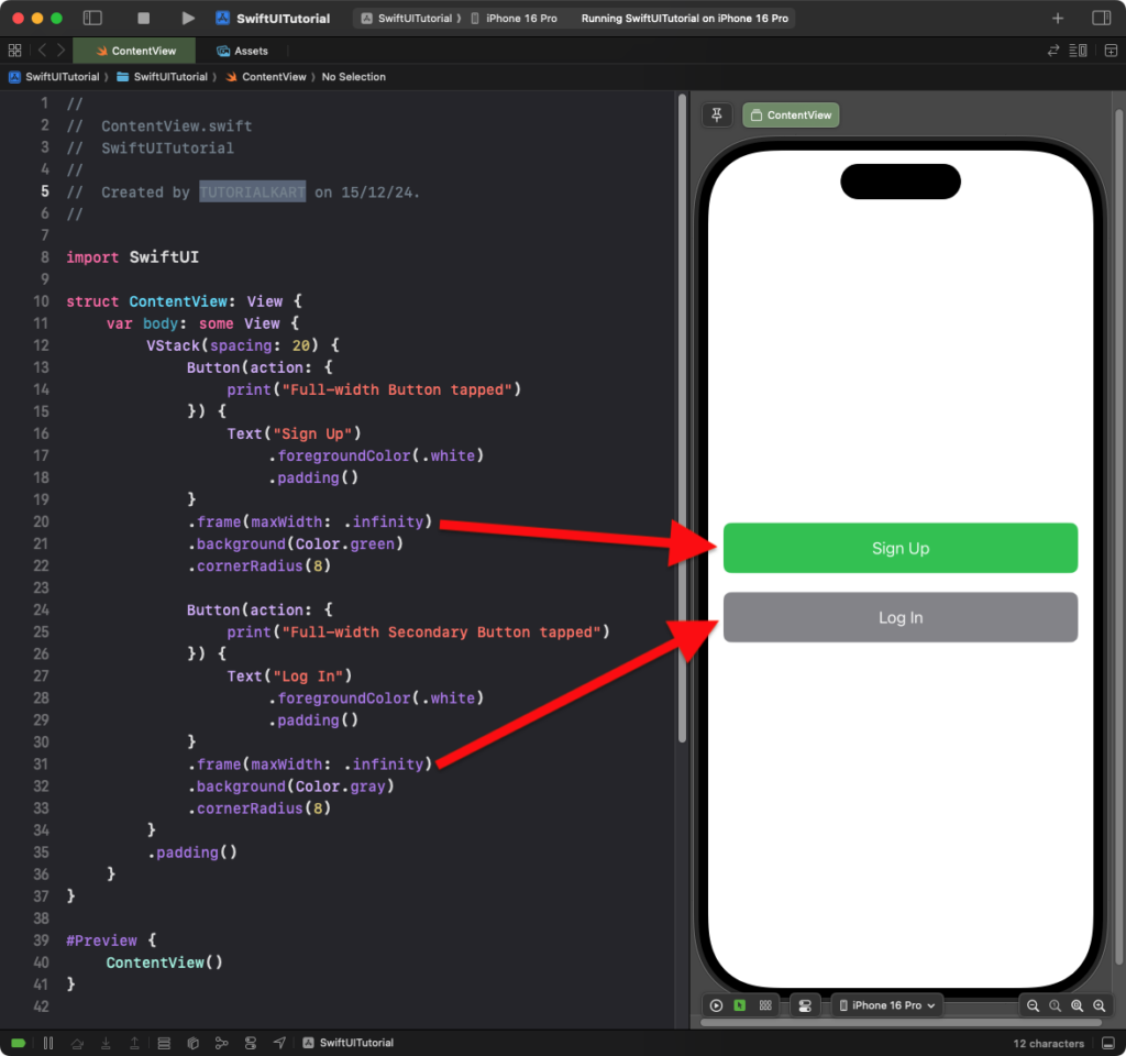 SwiftUI - Button Full-Width