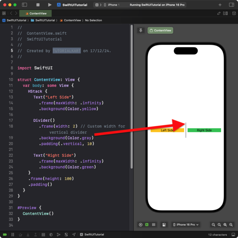 SwiftUI Divider - Syntax and Basic Examples [4]