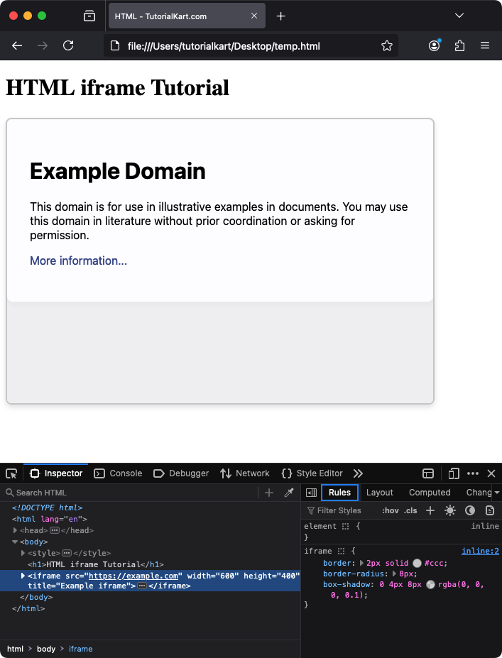 Customizing Iframes with CSS