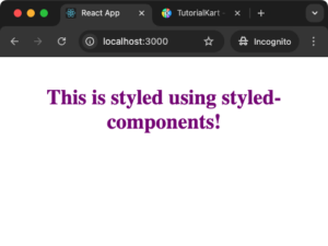 React CSS Styling
