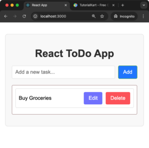 React ToDo App - Complete Code with Explanation