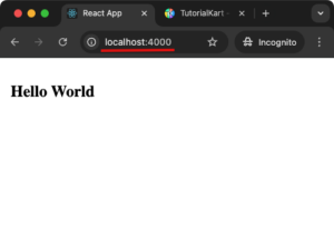 React - How to Start Server