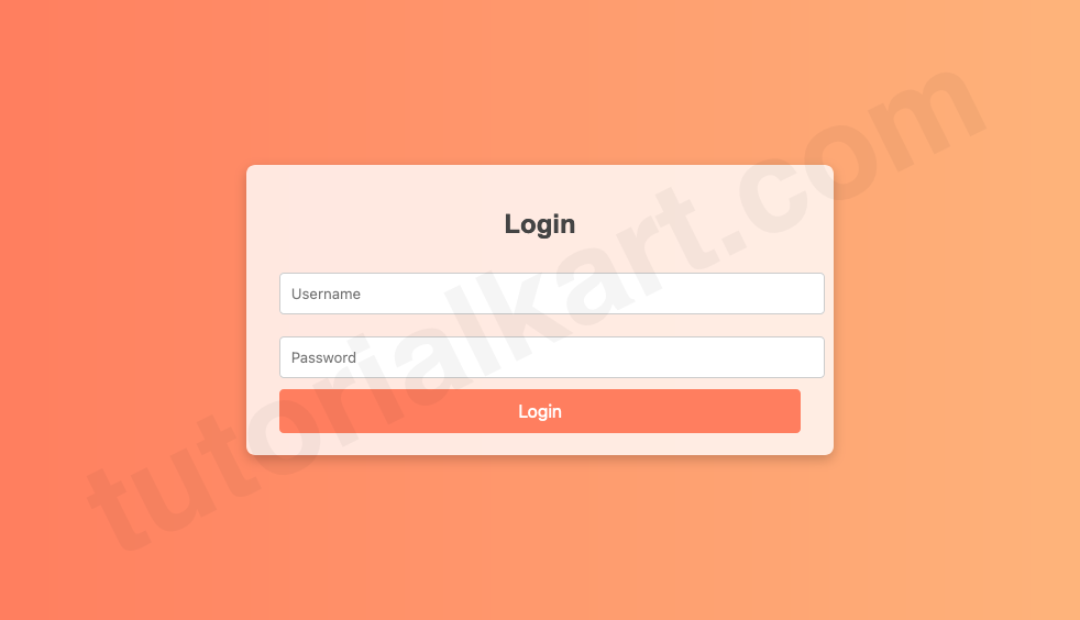 Design 2: Gradient Background Form Preview
