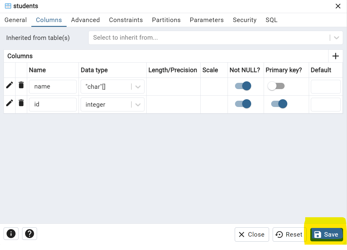 How to Delete Columns from a Table in pgAdmin 4? Steps