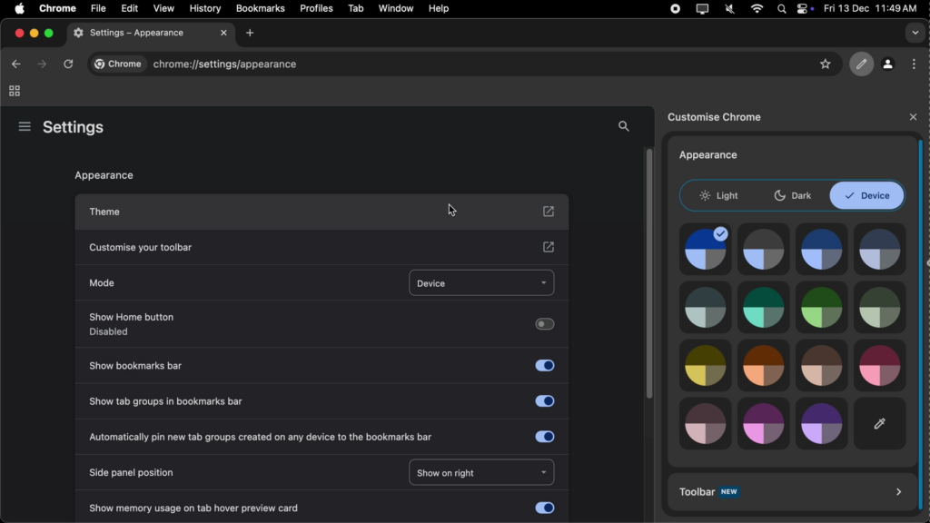 Change Your Chrome Theme: Step