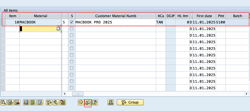 Perform Batch Split in Sales Order