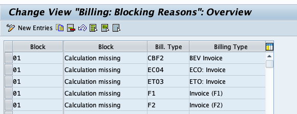 Assign Billing Blocks in SAP