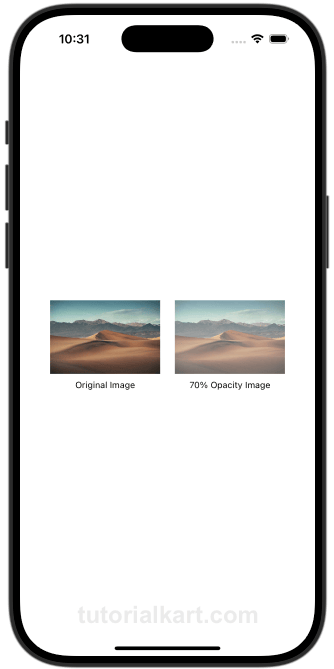SwiftUI Image Opacity - Examples [2]