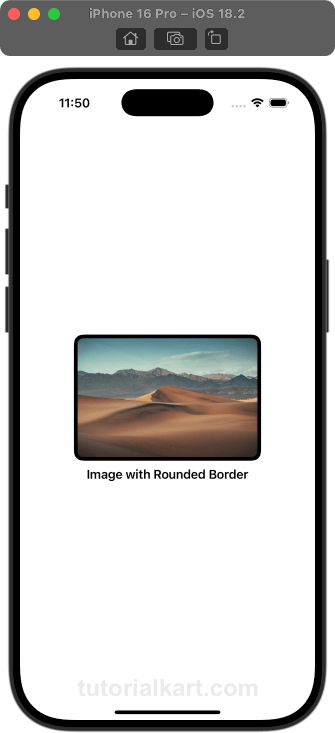 SwiftUI Image Border - Examples [2] - Simple, Rounded
