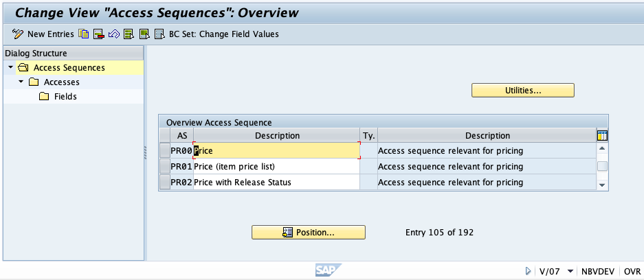 Steps to Configure an Access Sequence