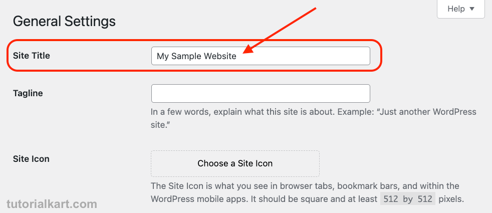 Update the Site Title in WordPress