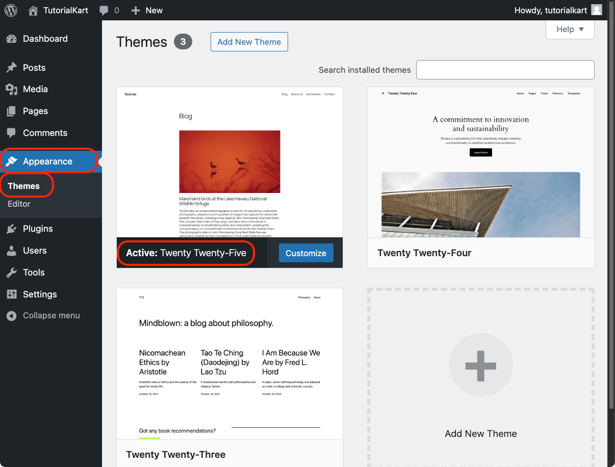 Identify Your WordPress Theme in WordPress