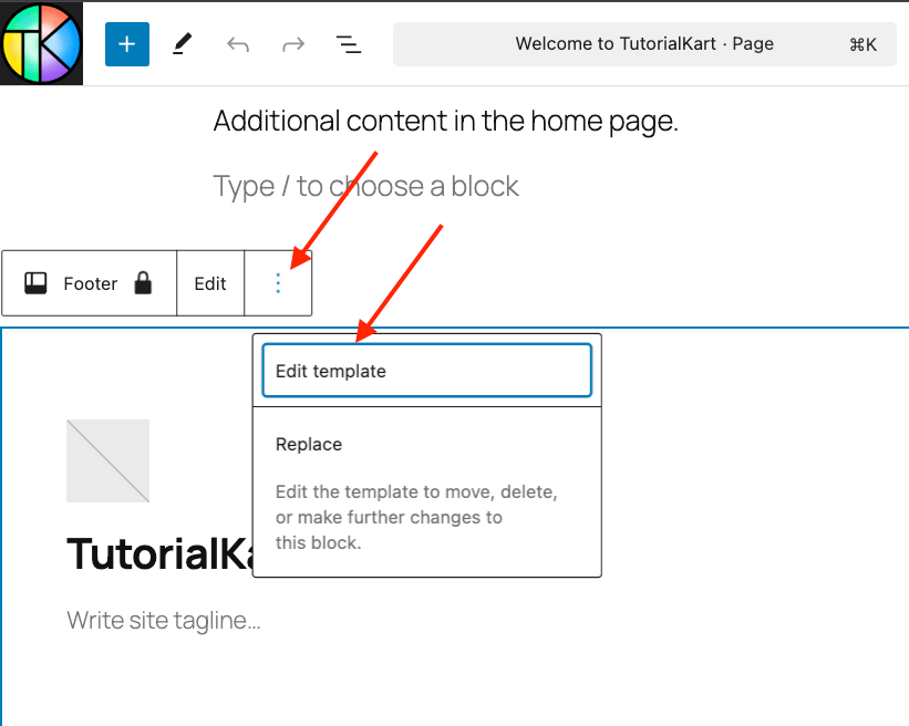 Customize Theme Footer