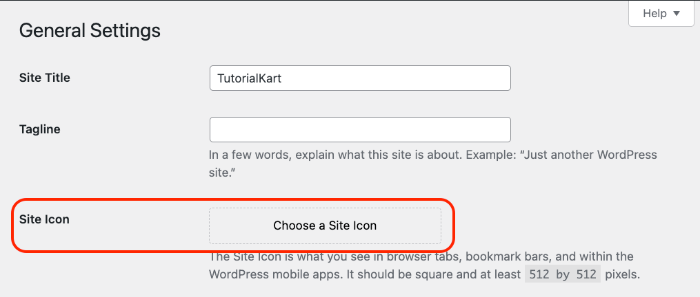 Wordpress Set Site Icon - Where to Upload your Site Icon