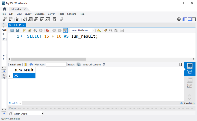 SQL Addition Operator