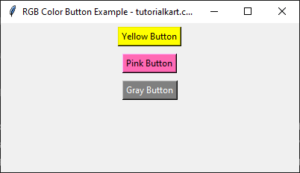 How to Set Button Color in Tkinter Python
