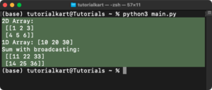 NumPy add() - Add Two Array Element-wise