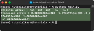 NumPy nan_to_num() - Replace NaN in Array