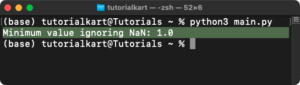NumPy nanmin() - Minimum of Array Ignoring NaN