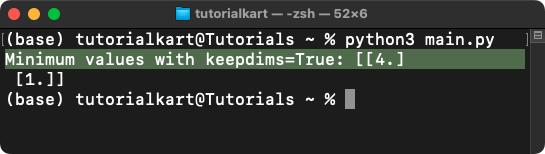 NumPy nanmin() - Minimum of Array Ignoring NaN