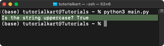 NumPy strings.isupper() - Check if Each Element is Uppercase