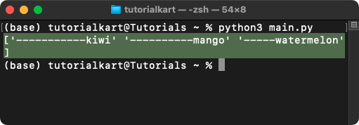 NumPy strings.rjust() - Right Justify Strings in Array