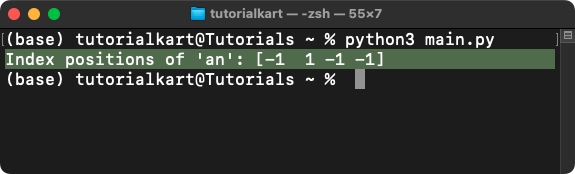 NumPy strings.find() - Finds Index of Search String in String Array ...