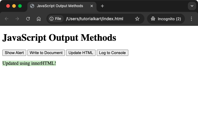 6. Applying JavaScript