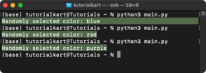 How to Pick a Random Element from a List in Python